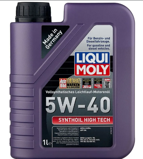 Envase de aceite LIQUI MOLY LIQUI MOLY Synthoil High Tech 5W-40 FULL SINTETICO - QT 1LT grado N/A - Lubricentro Piloto